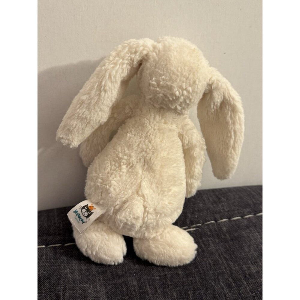 Jellycat Bashful Bunny Cream White Animal Plush Used X11 - Picture 2 of 3